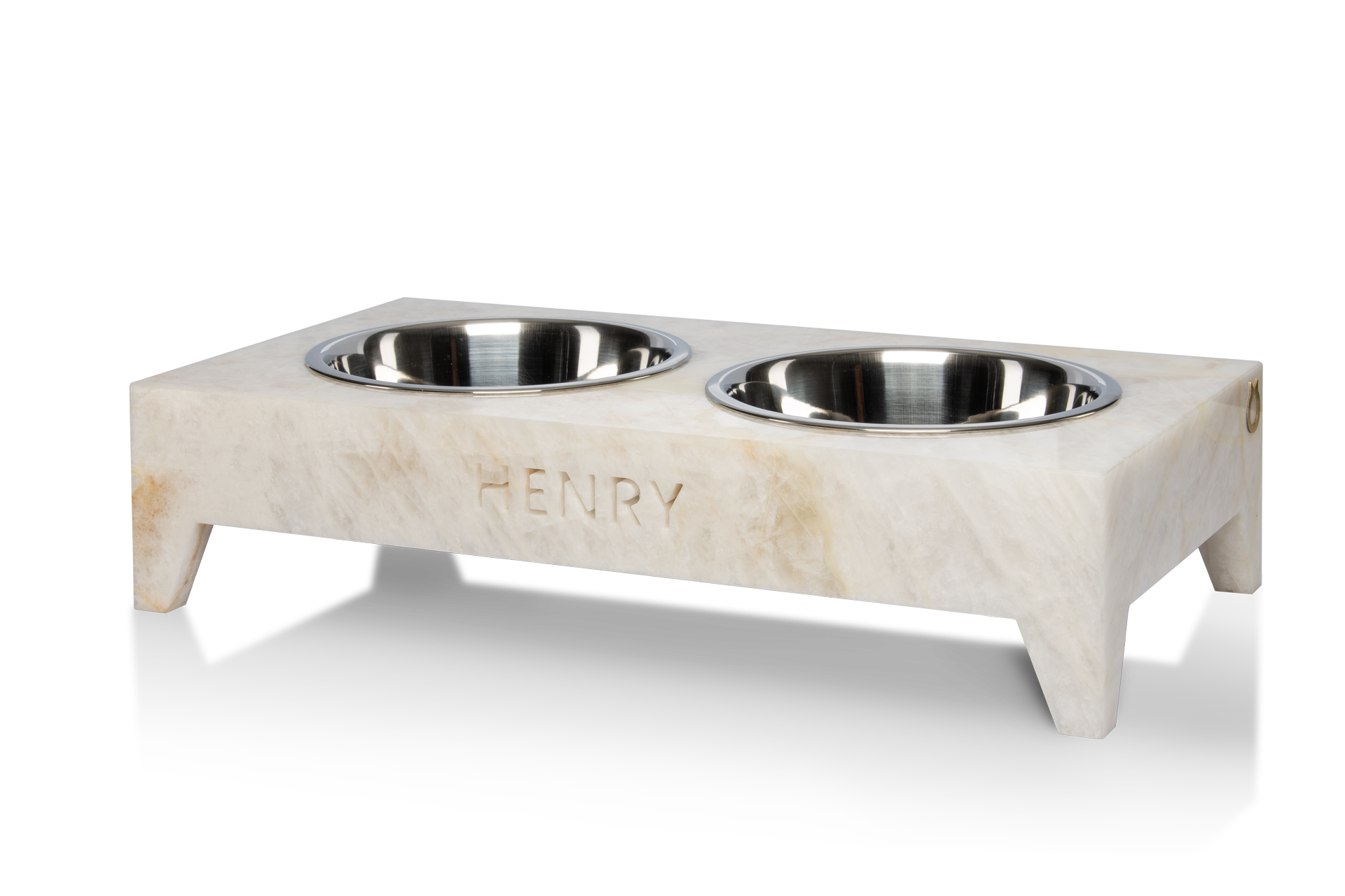 Hundenapf_doppel_Bahia White Quarzit