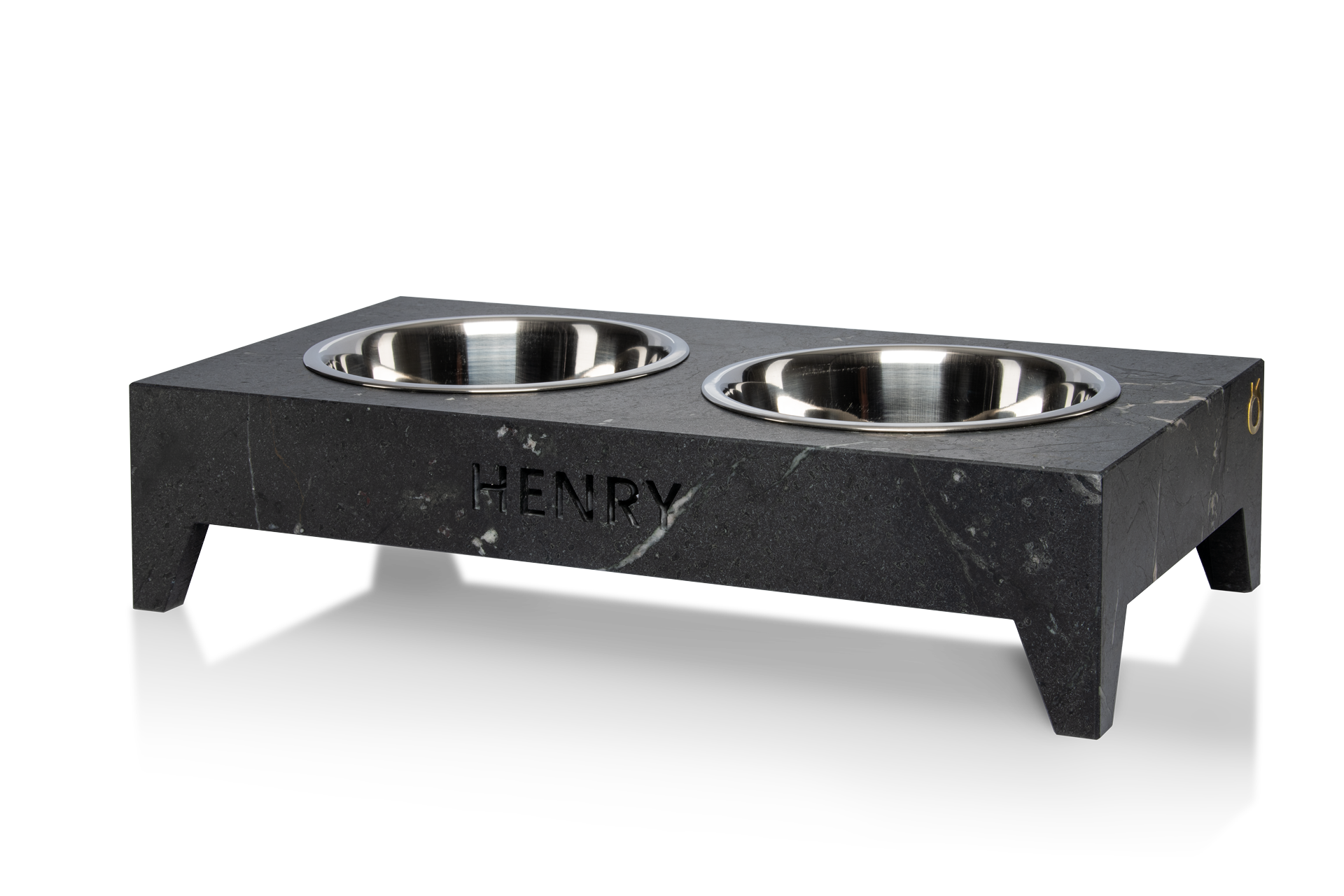 Hundenapf_doppel_schwarz_Negresco Quarzit