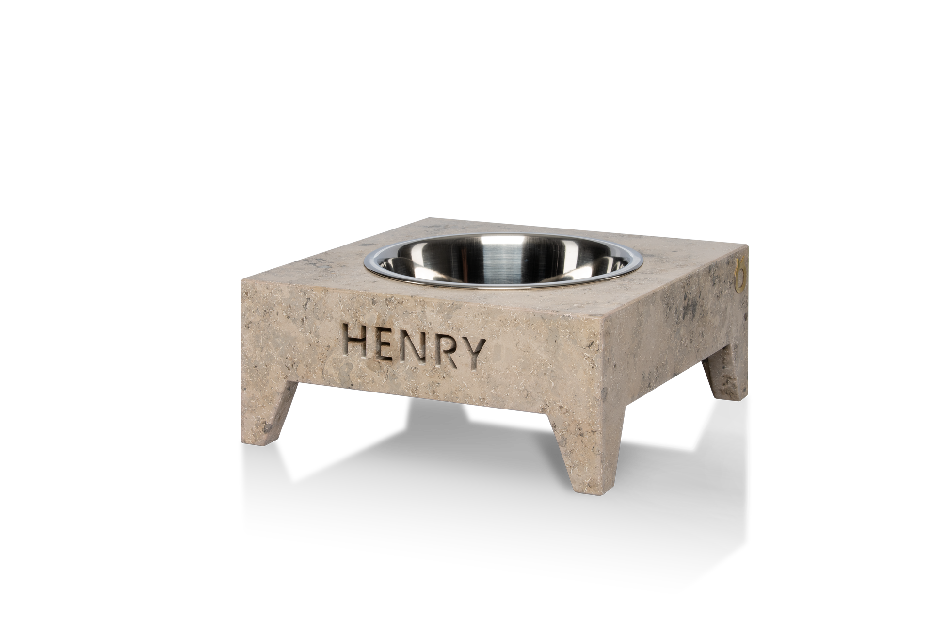 Hundenapf_einzeln_Dietfurter Kalkstein Grau