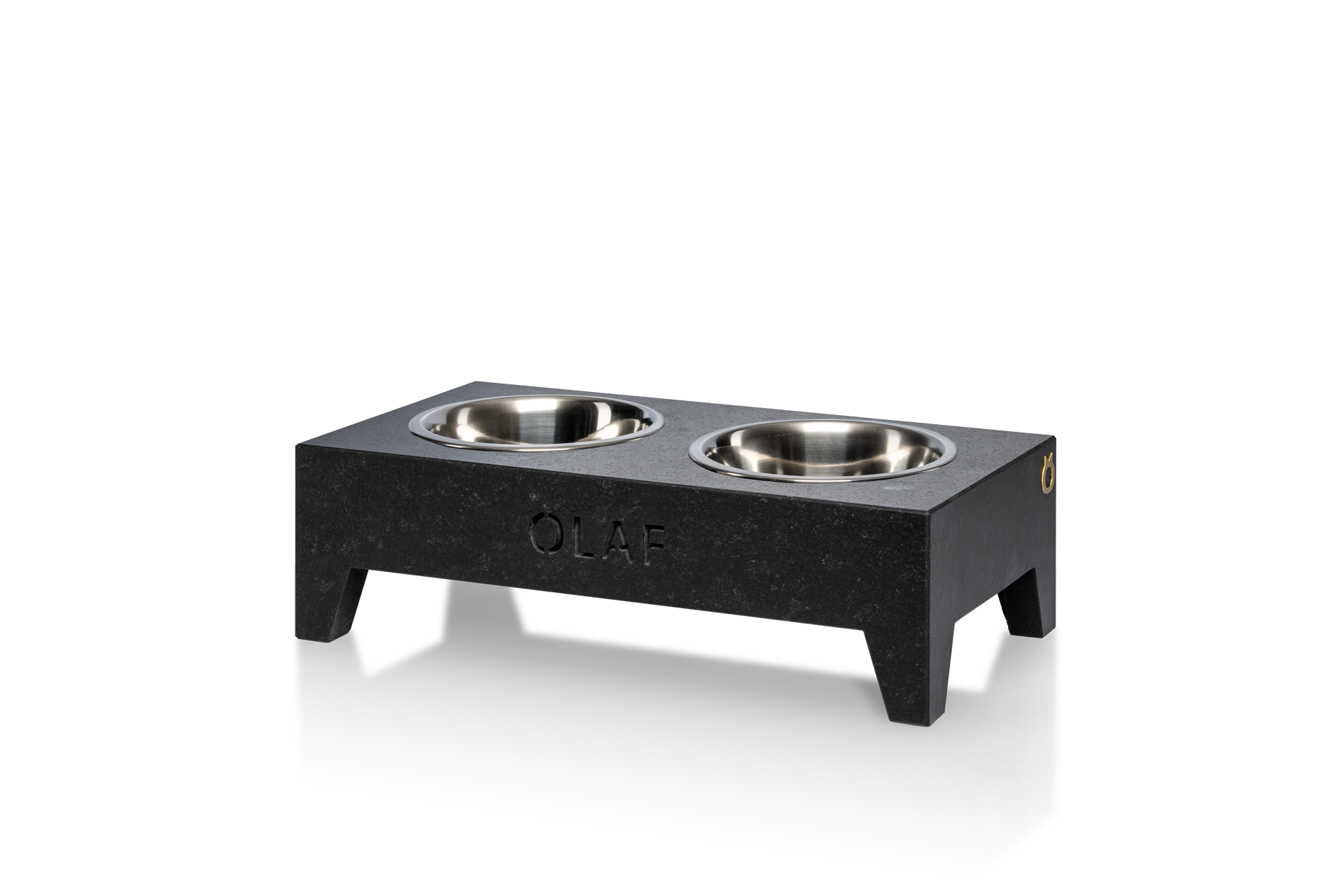 Katzennapf_doppel_Nero Assoluto Granit